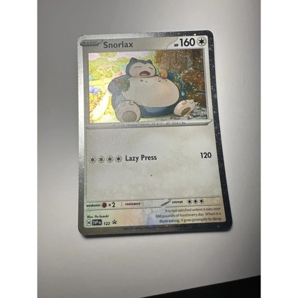 Snorlax 122 promo Fart‎ Swirl🌀🌀near mint cosmos holo